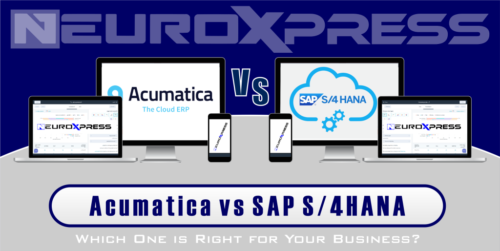 Acumatica Cloud ERP vs SAP S/4HANA: Find the right solution for your business size and industry-specific requirements